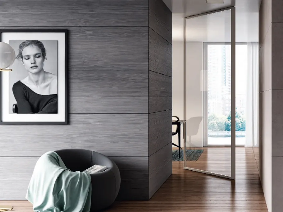 Porta per interni Sistemi Design VELA Unik a bilico di Bertolotto